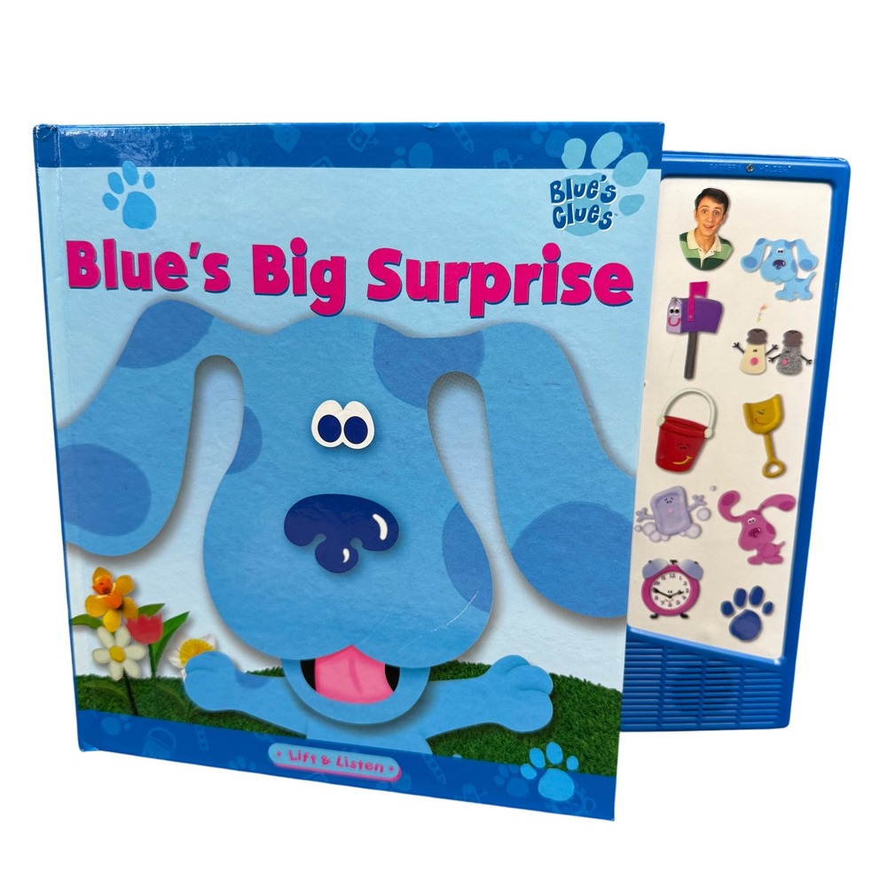 Blue's Clues Book Blue's Big Surprise Blue Lift & Listen Sound Board Not Working